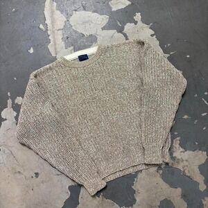 Beige vintage sweater knitCambridge classics medium